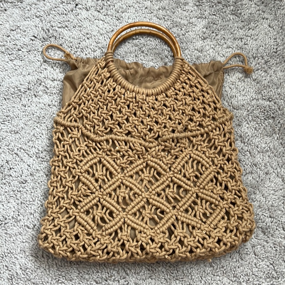 Stradivarius macramé bag NEW
